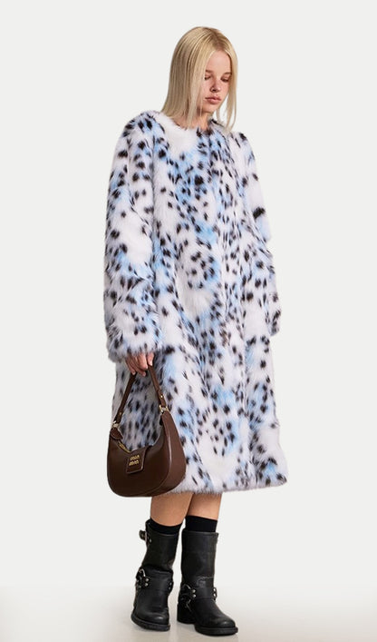 Lynx Leopard Print Coat