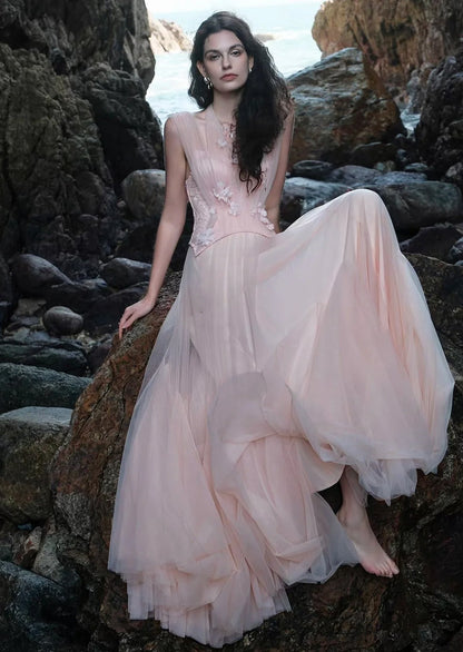 Bayleigh Sheer Flower Maxi Dress