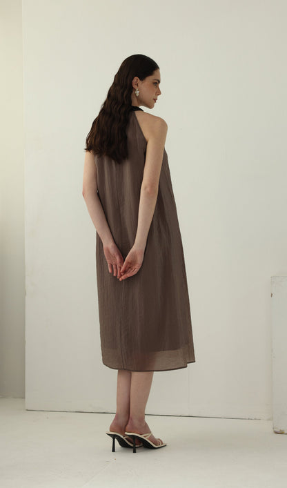 Halter Neck Relaxed Fit Maxi Dress