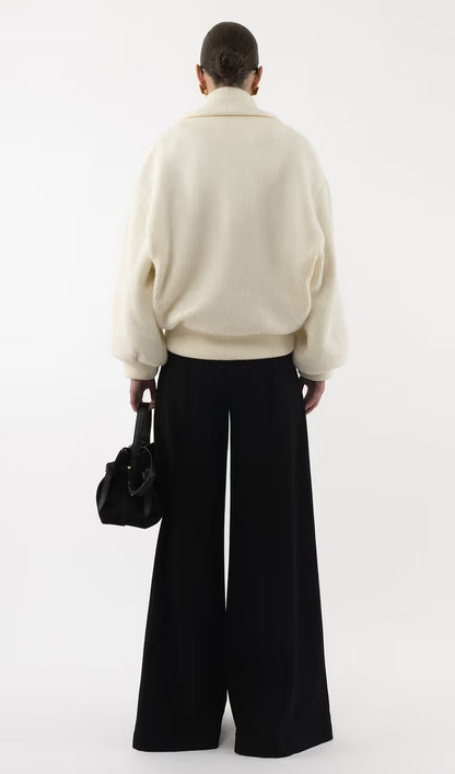 V Neck Knitted Jacket