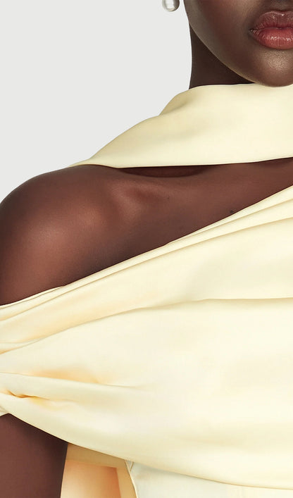 Layali Rose Maxi Dress Matching Scarf