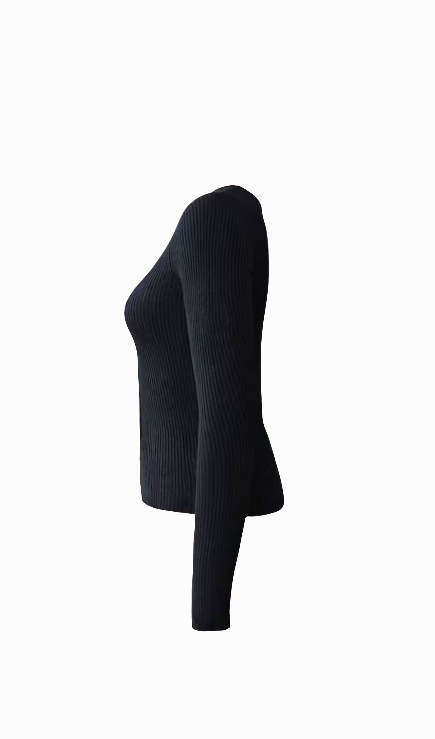 Zip-Up Ribbed Knit Cardigan Top
