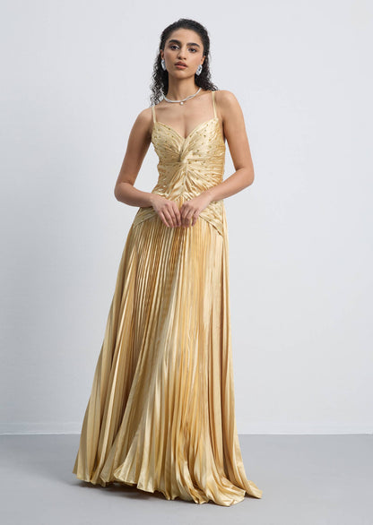 Noor Elegance Hiba Diamond Knot Maxi Dress