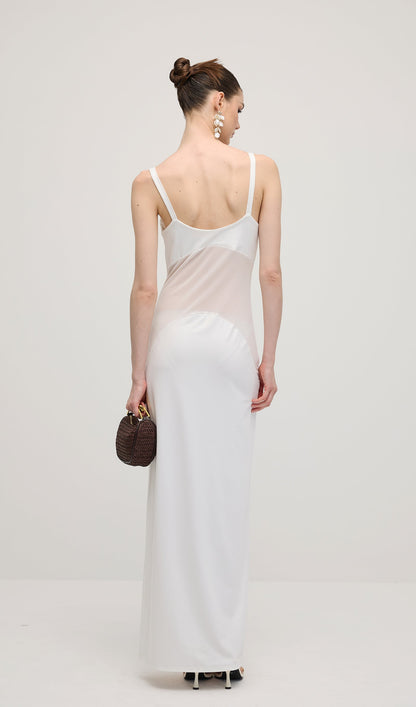 Sheer Knit Curve Maxi Dress
