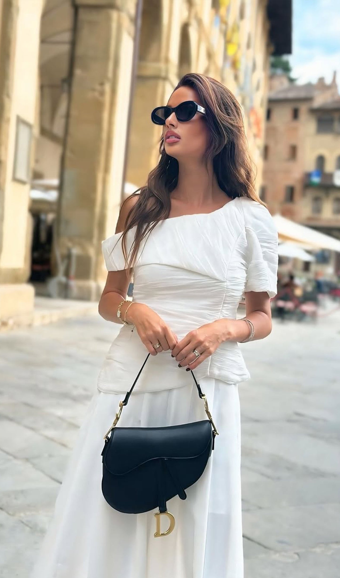 White Two Piece Pant Suit