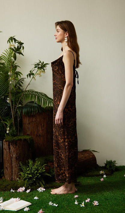 Leopard Print Maxi Dress