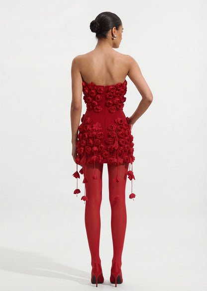 Red Rose Mini Dress