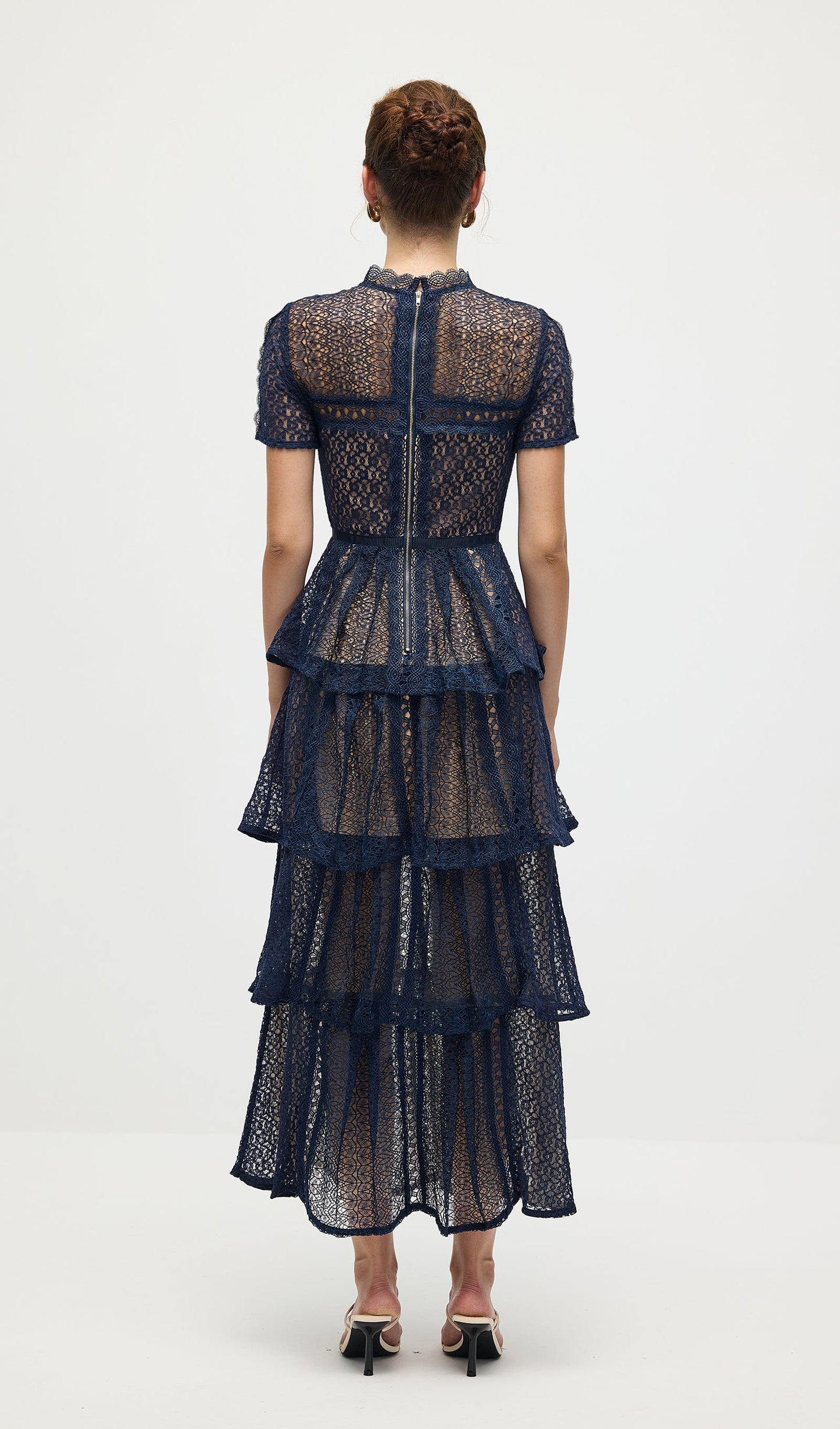 Lace Tiered Maxi Dress