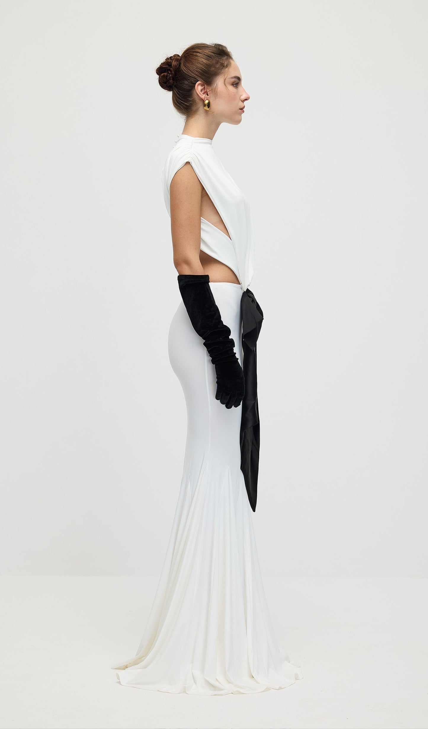 Jersey  Cut Out Detail Maxi Dress