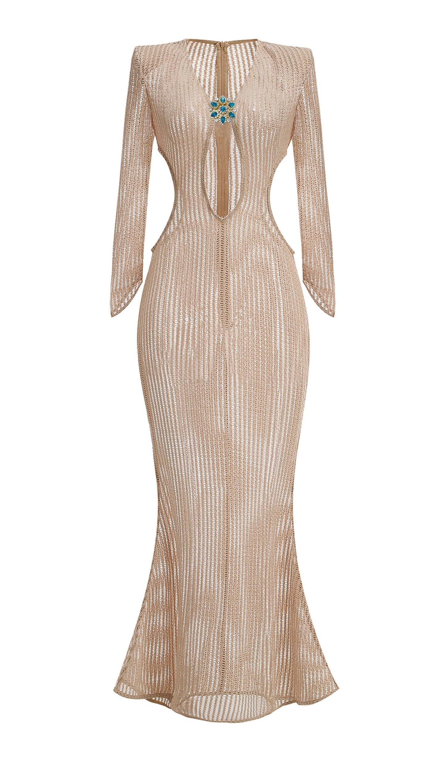 Talia Desert Crochet Gown