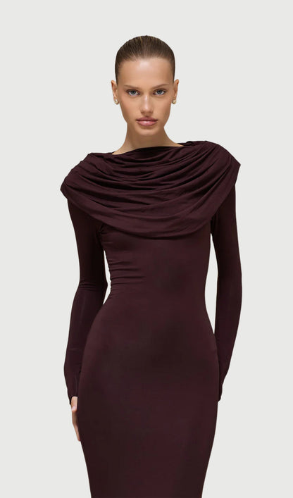 Layali Rose Jersey Maxi Dress