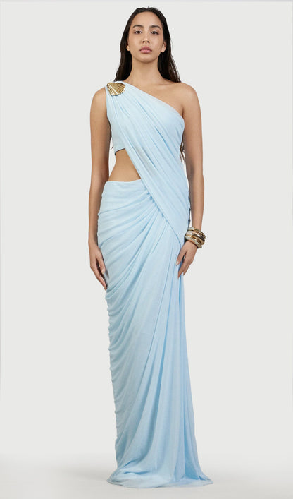 Layali Rose One Shoulder Maxi Dress