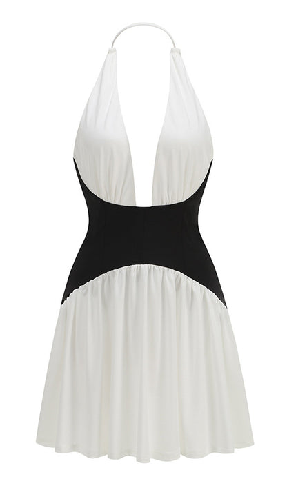 Contrast Corset Mini Dress