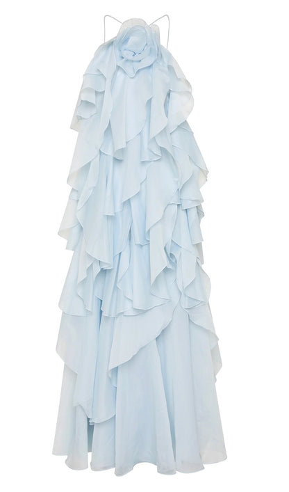 Halter Layered Maxi Dress