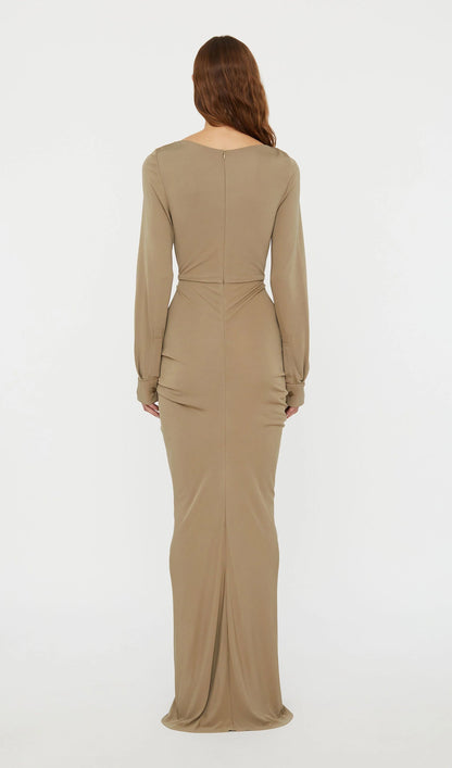 Drape Disconnect Maxi Dress