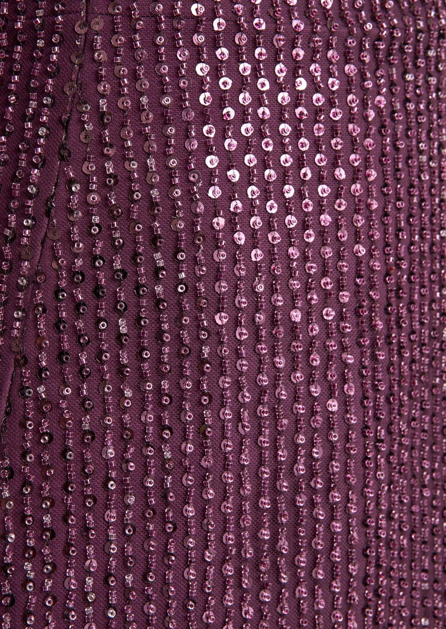 Sequin Embellished Bandeau Maxi Dress In Purple