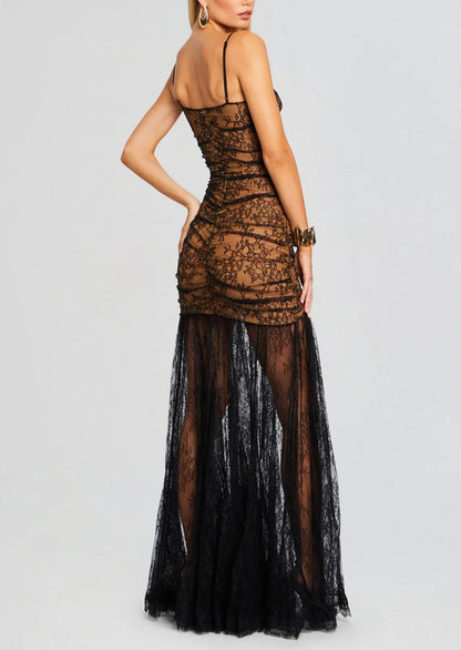 Aliza Lace Split Maxi Dress