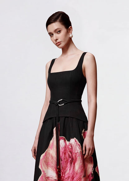 Acton Flower Printed Maxi Dress