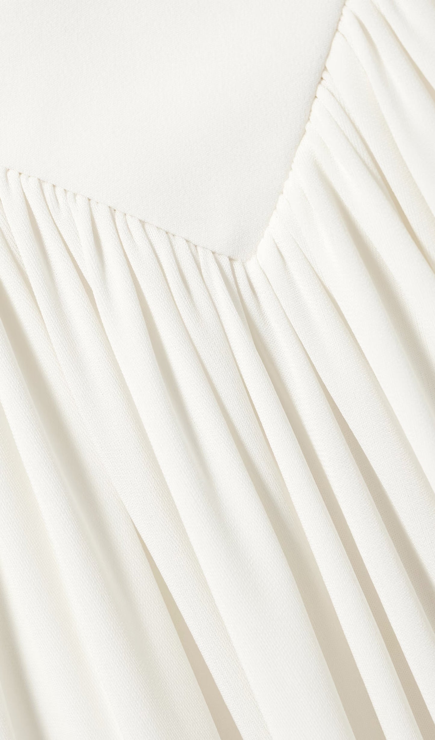 Layali Rose Mesh Paneled Ruched Crepe Gown