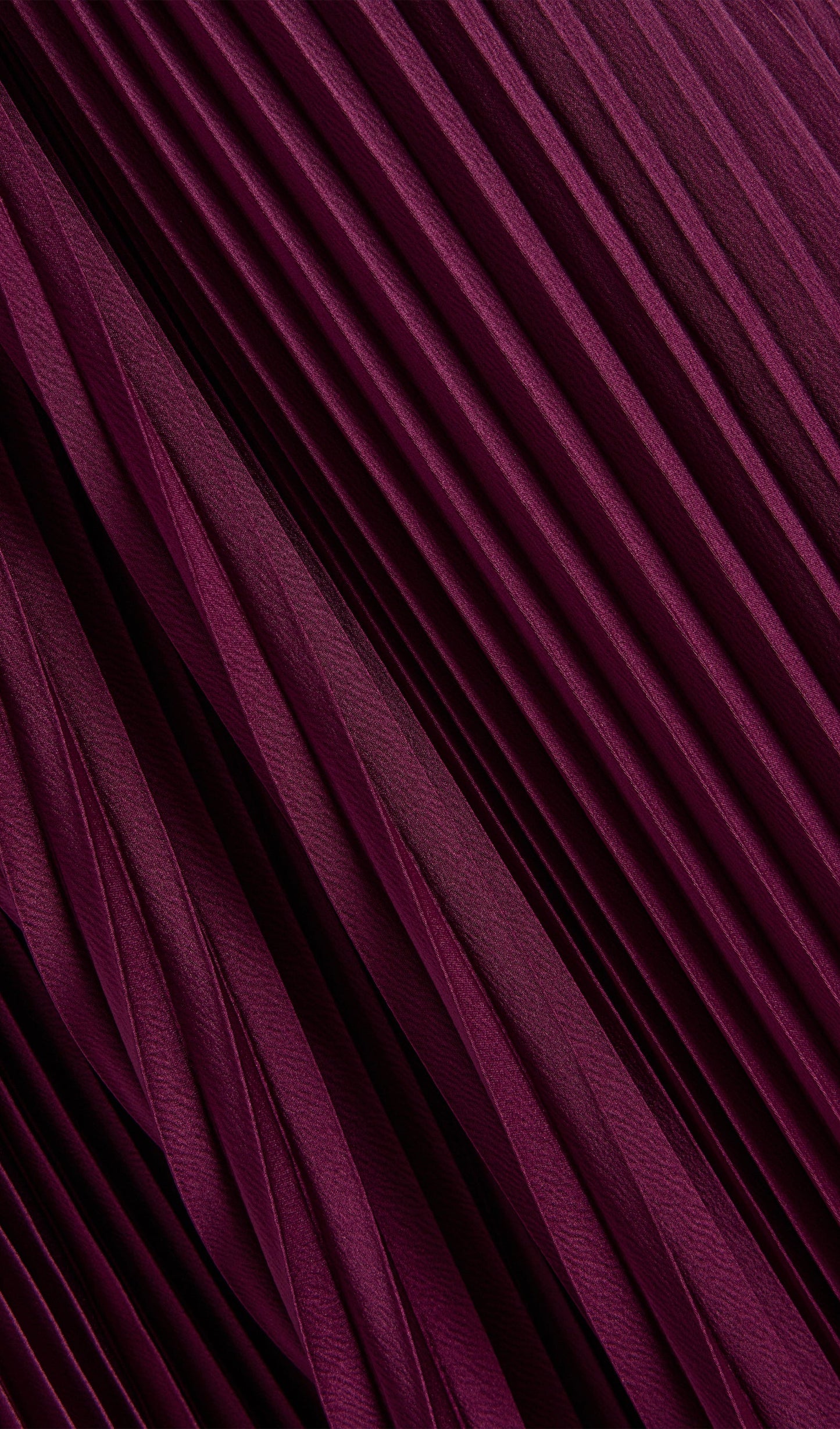 Hiba V Neckline Pleats Ruffled Maxi Dress In Burgundy