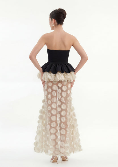 Bronx Flower Mesh Maxi Dress