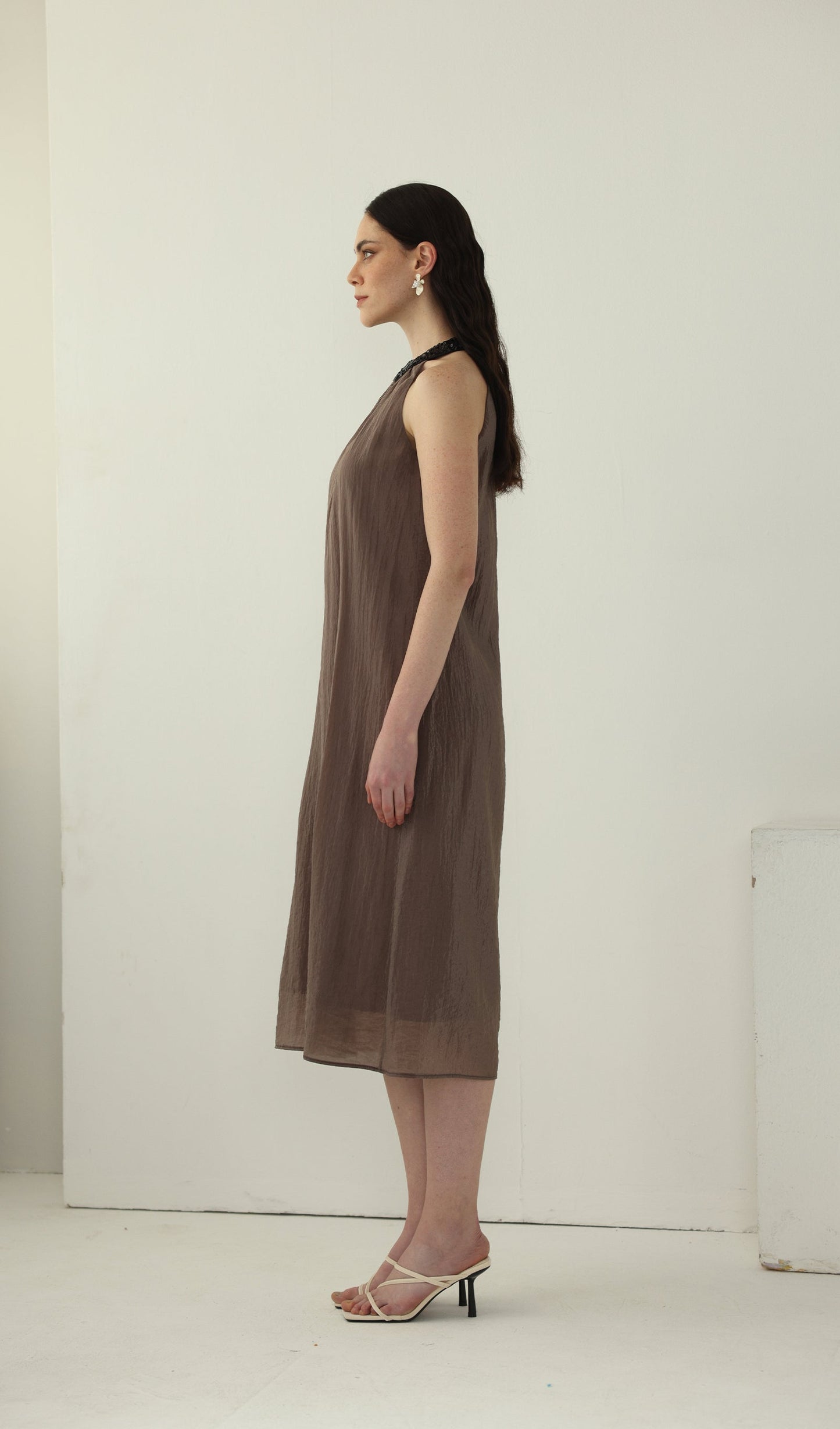 Halter Neck Relaxed Fit Maxi Dress