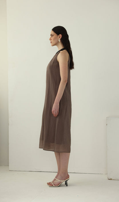 Halter Neck Relaxed Fit Maxi Dress