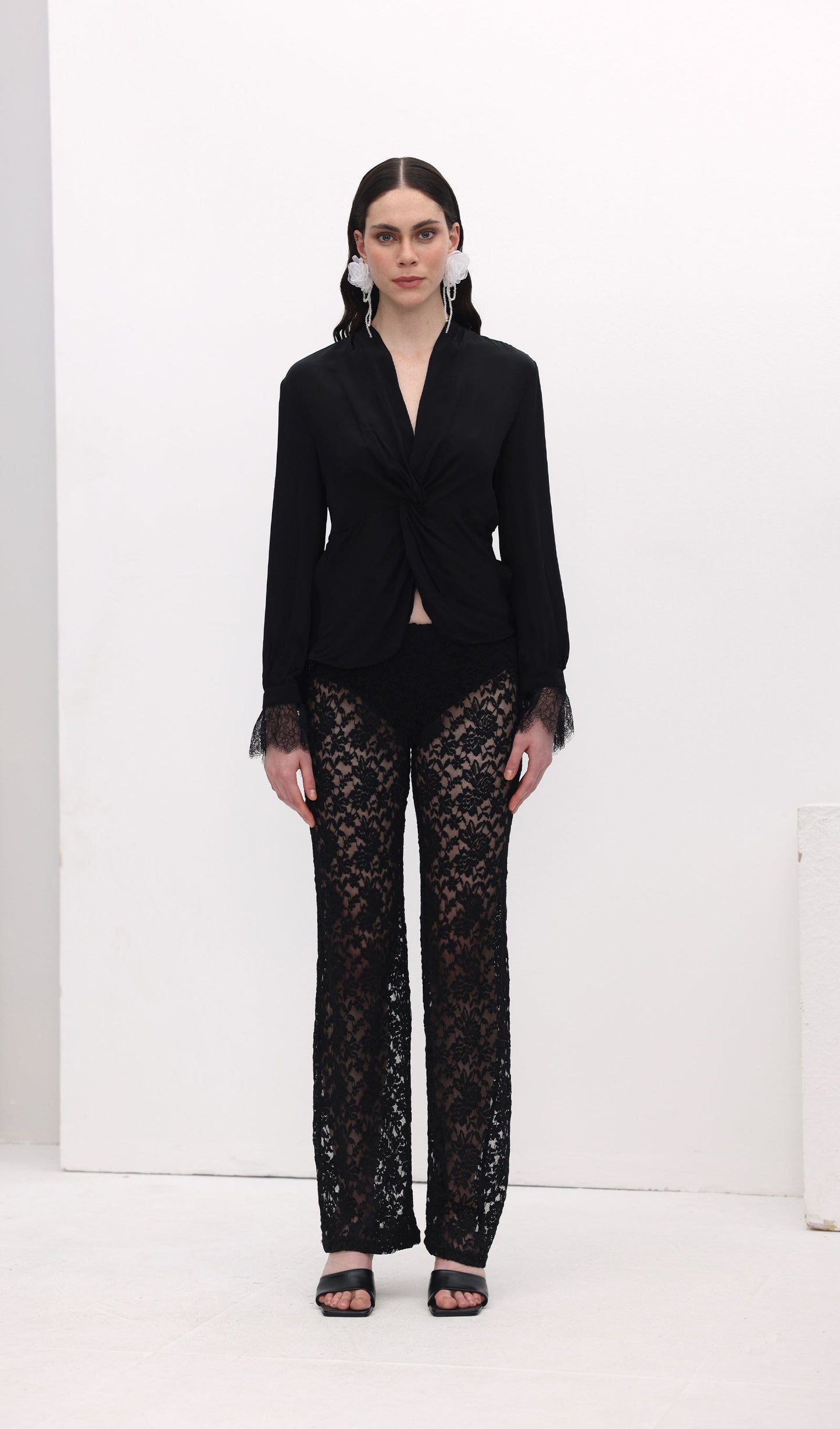 Lace Hollow Out Trousers