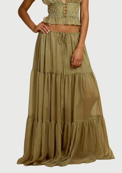 Sabrina Top & Tiered Skirt Set