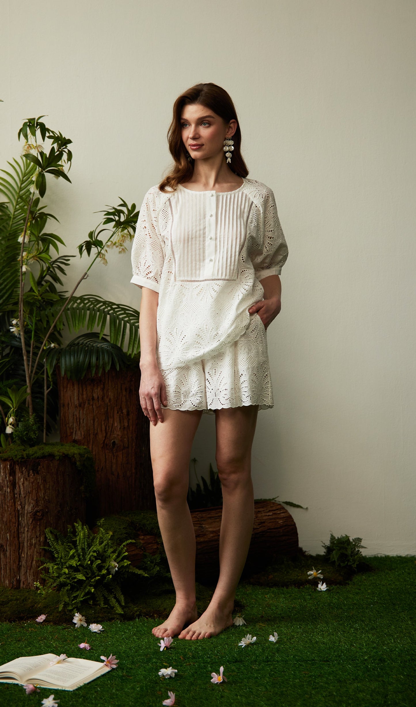 Hollow Out Short Two Piece Sets
