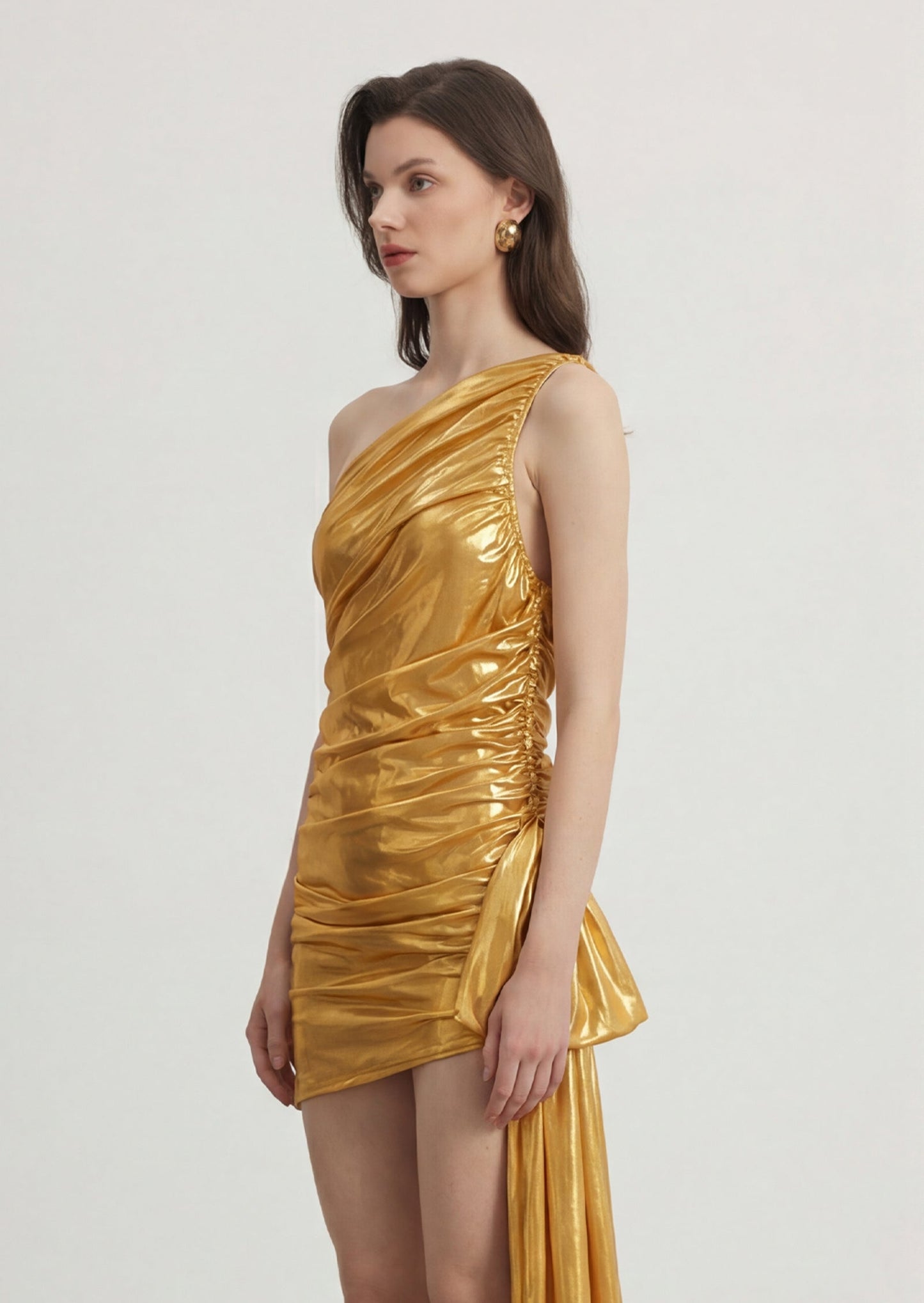 Noor Elegance One Shoulder Mini Dress