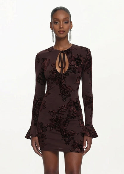 Rositana Mini Dress In Chicory Coffee