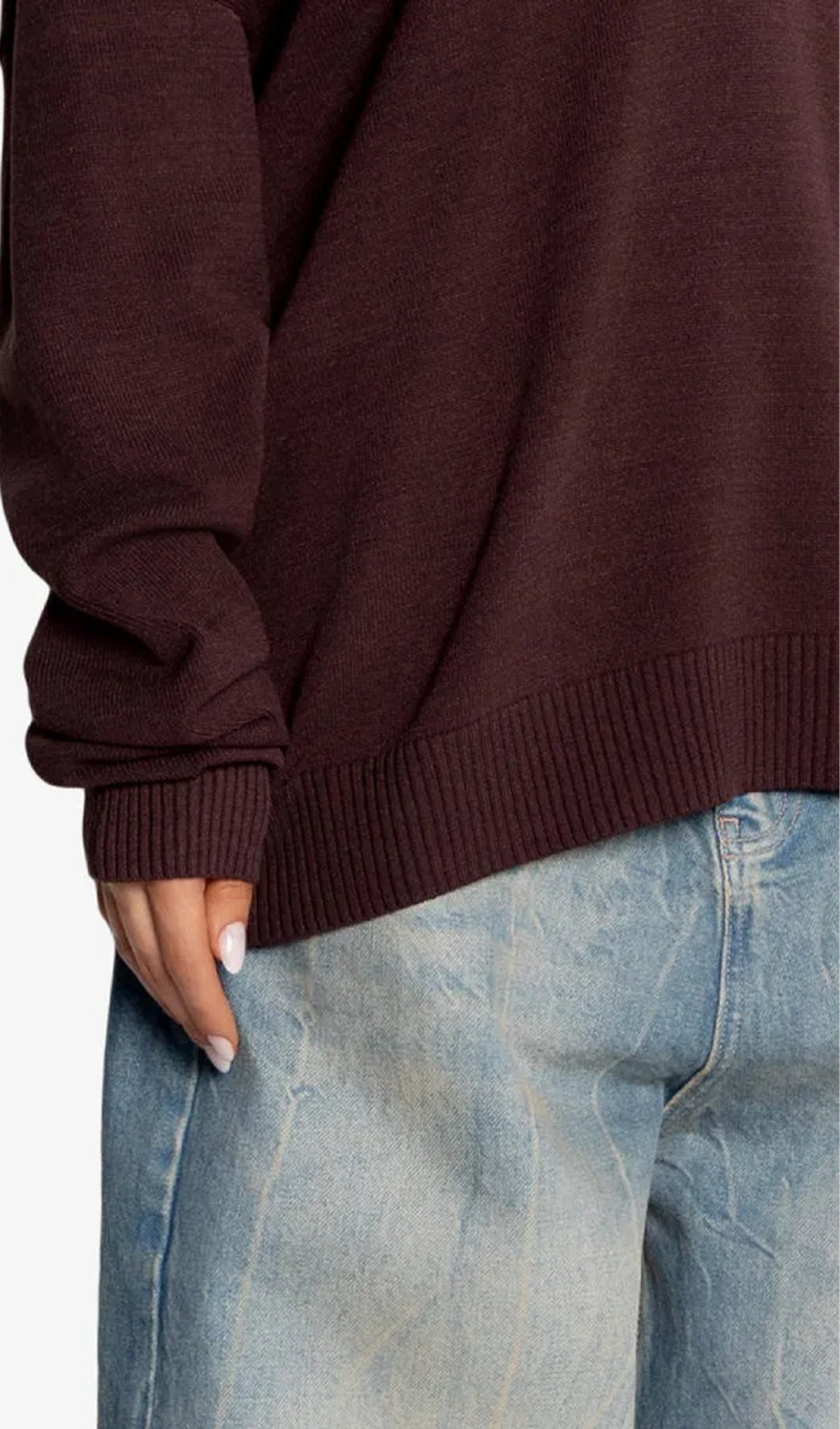 Halter Neck Off-Shoulder Sweater