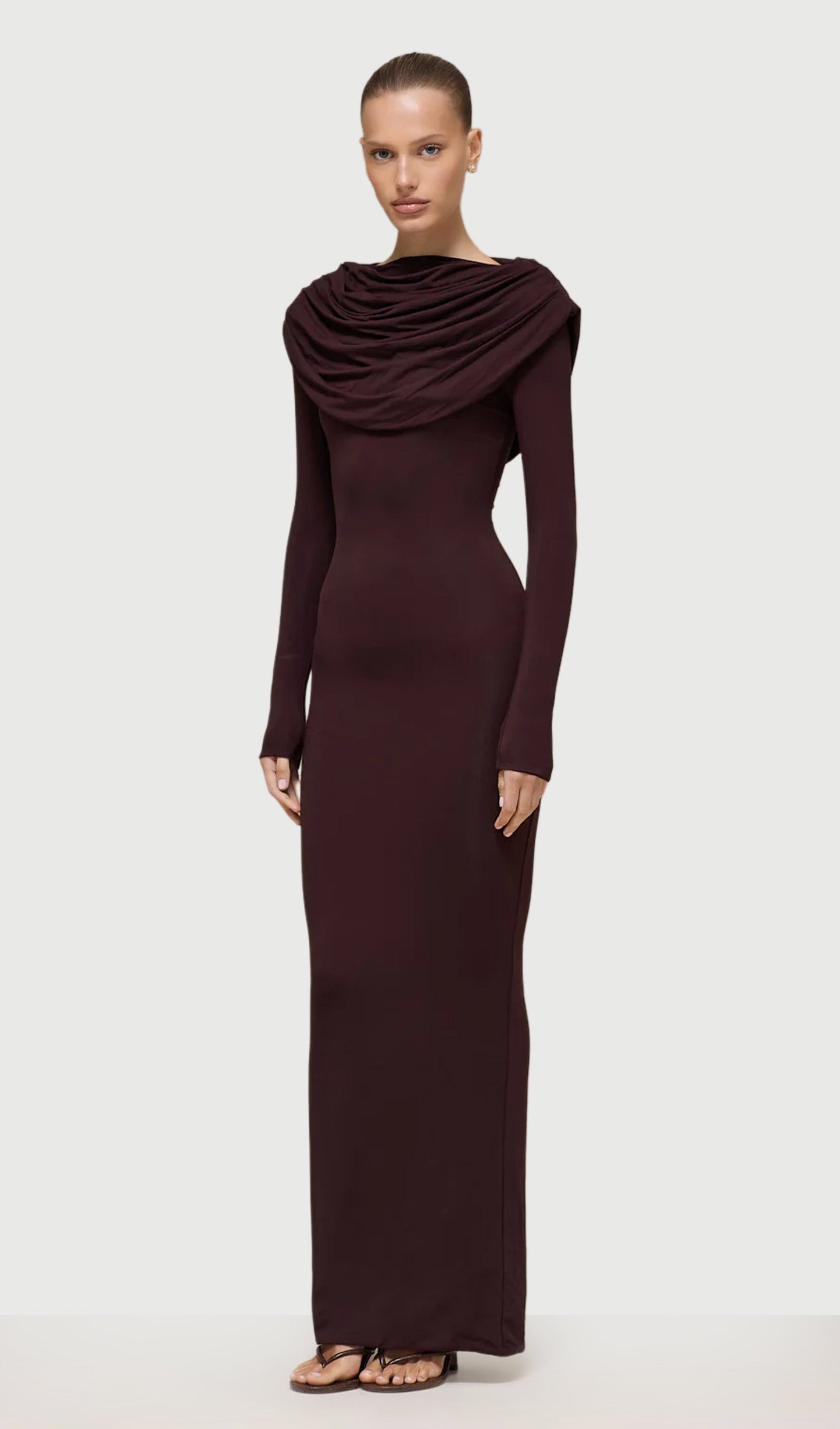 Layali Rose Jersey Maxi Dress