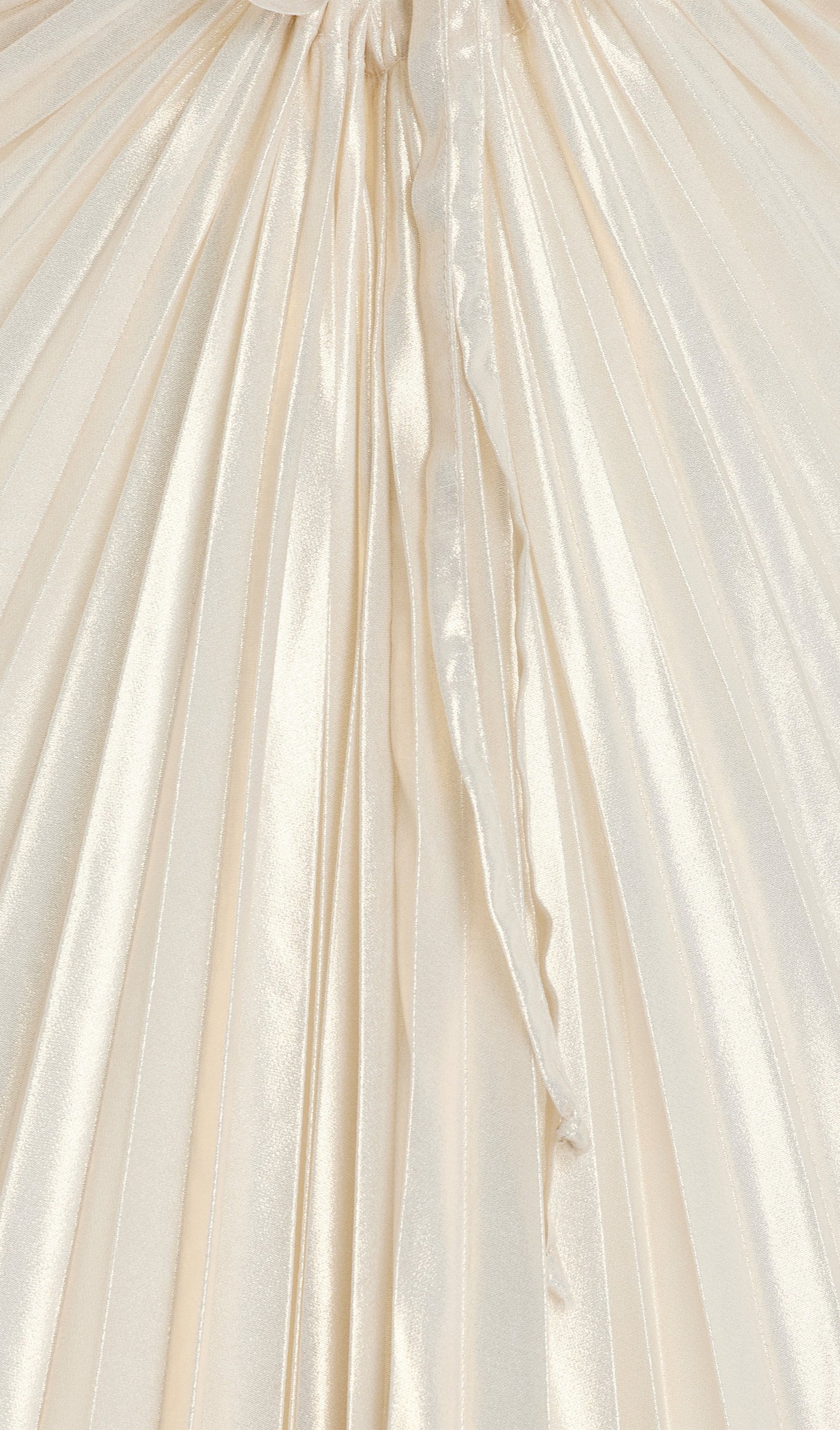 Metallic Pleated Maxi Dress