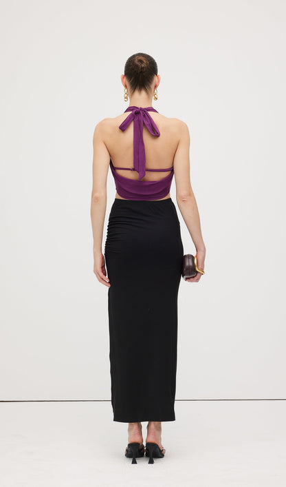 Cowl Neck Halter Top