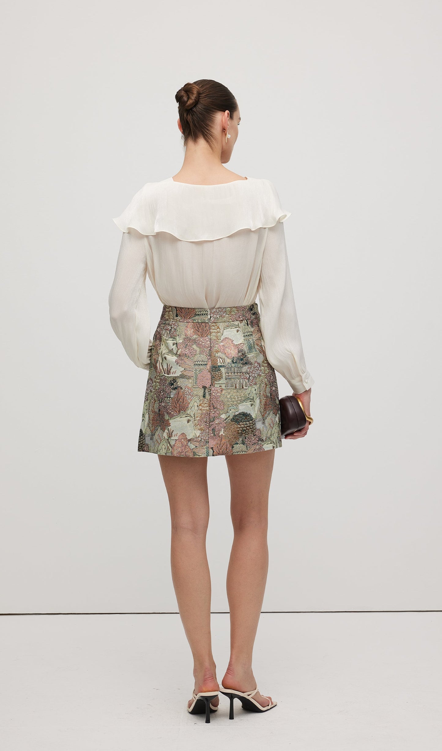 Capped Shoulder Long Sleeve Top