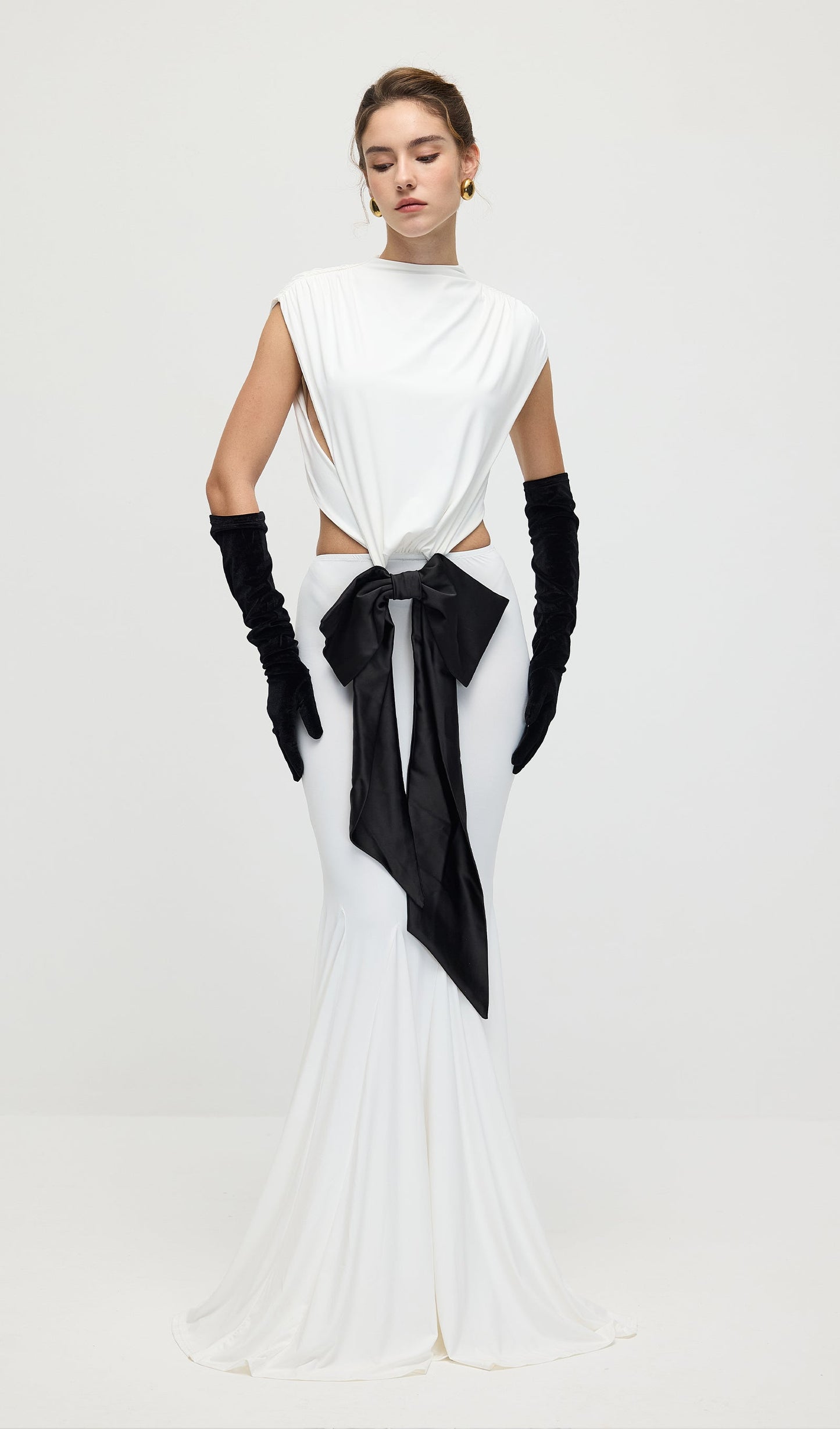 Jersey  Cut Out Detail Maxi Dress
