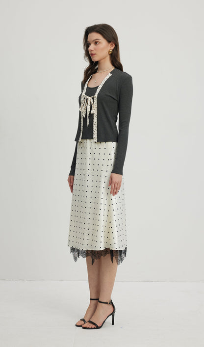 Polka Dot Tie Top