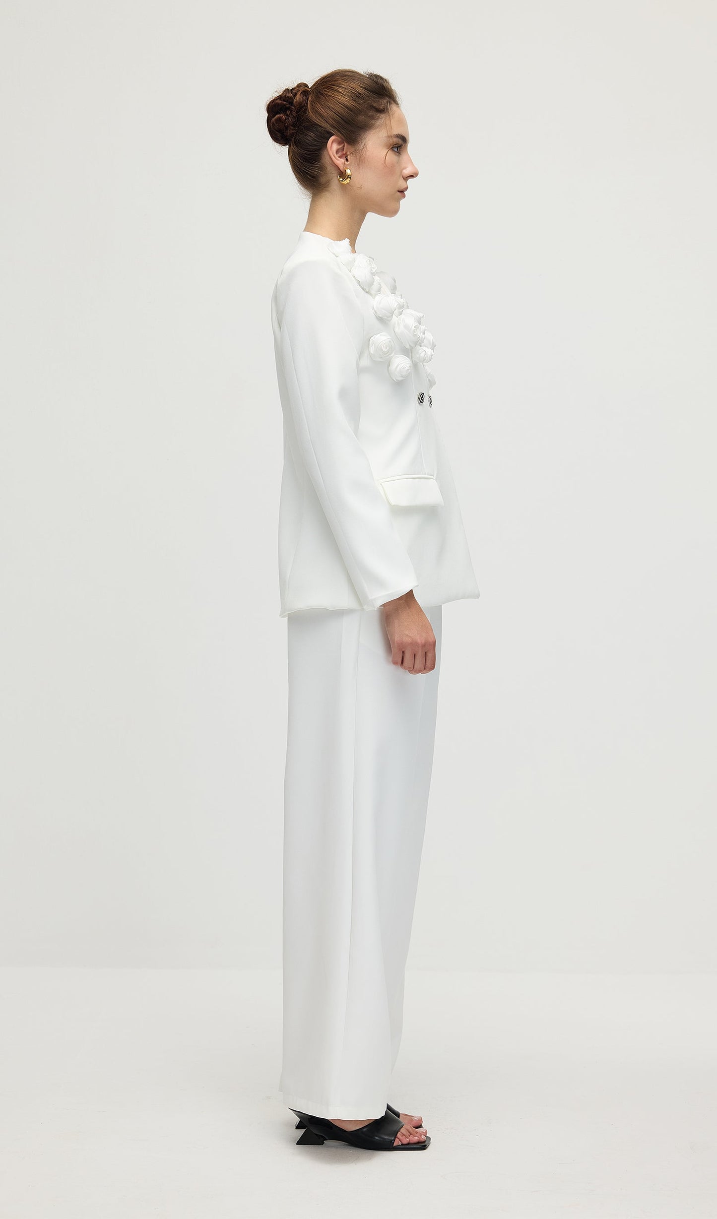 Slim Fit Blazer & Trousers Two-Piece Set In White