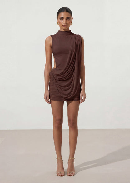 Mireya Drape Mini Dress