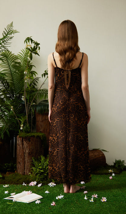Leopard Print Maxi Dress