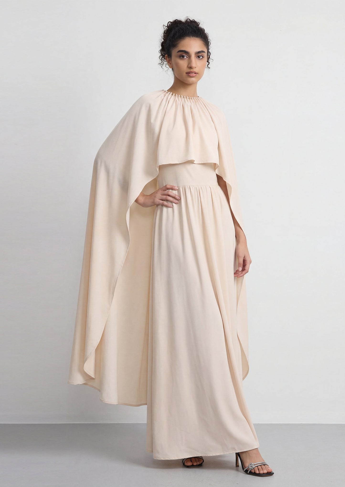 Layali Elegance Cape Dress Set