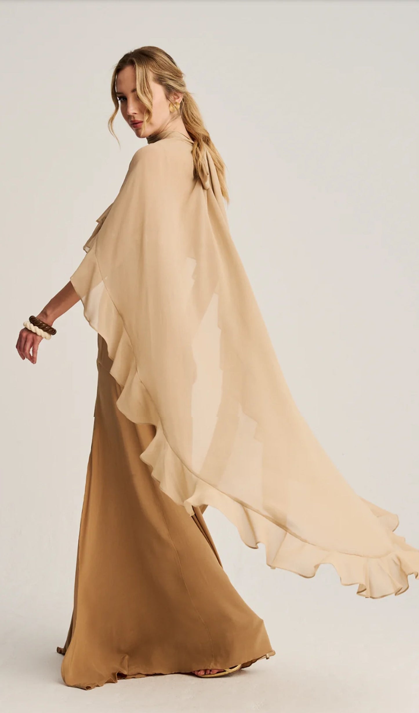 Bias-Cut Asymmetrical Maxi Dress