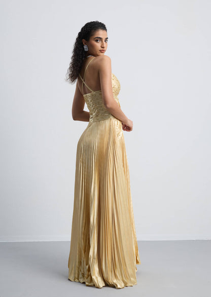 Noor Elegance Hiba Diamond Knot Maxi Dress