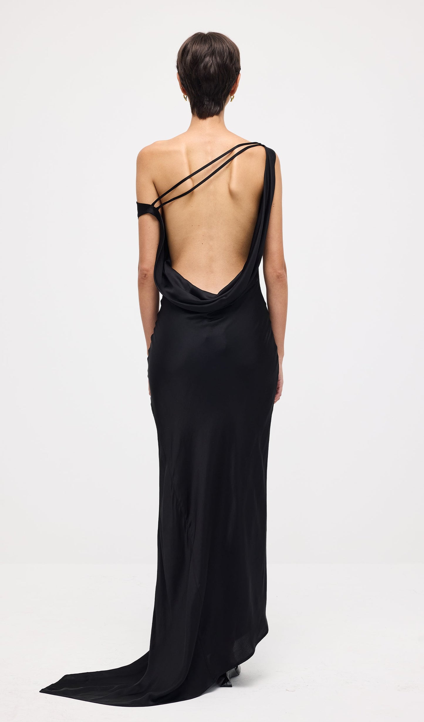 Slip With Asymmetrical Hem Maxi Dress