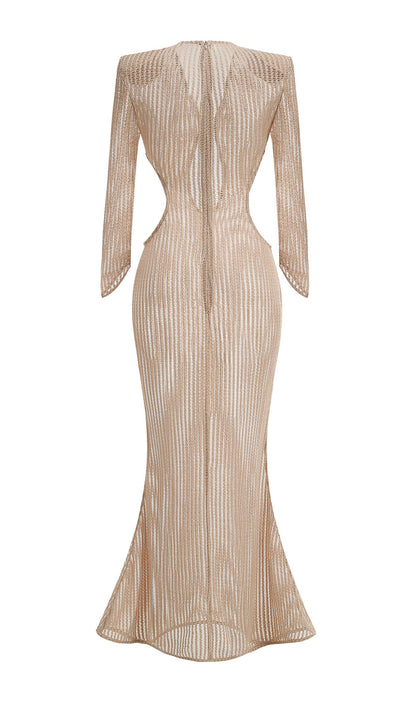Talia Desert Crochet Gown