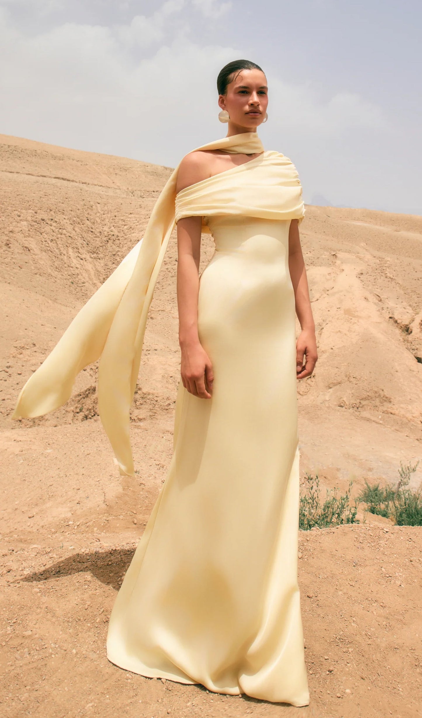 Layali Rose Maxi Dress Matching Scarf