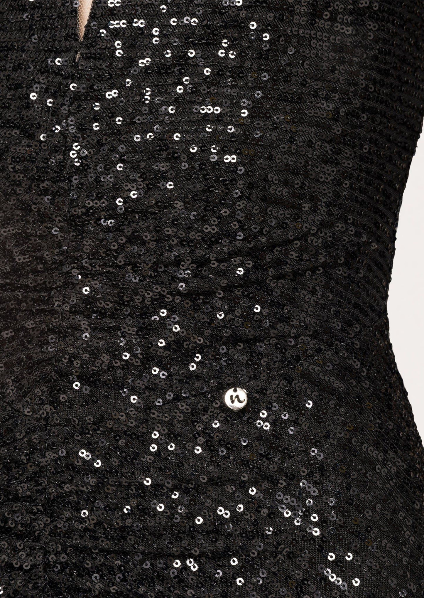 Layali Rose Cape Design Sequin Maxi Dress