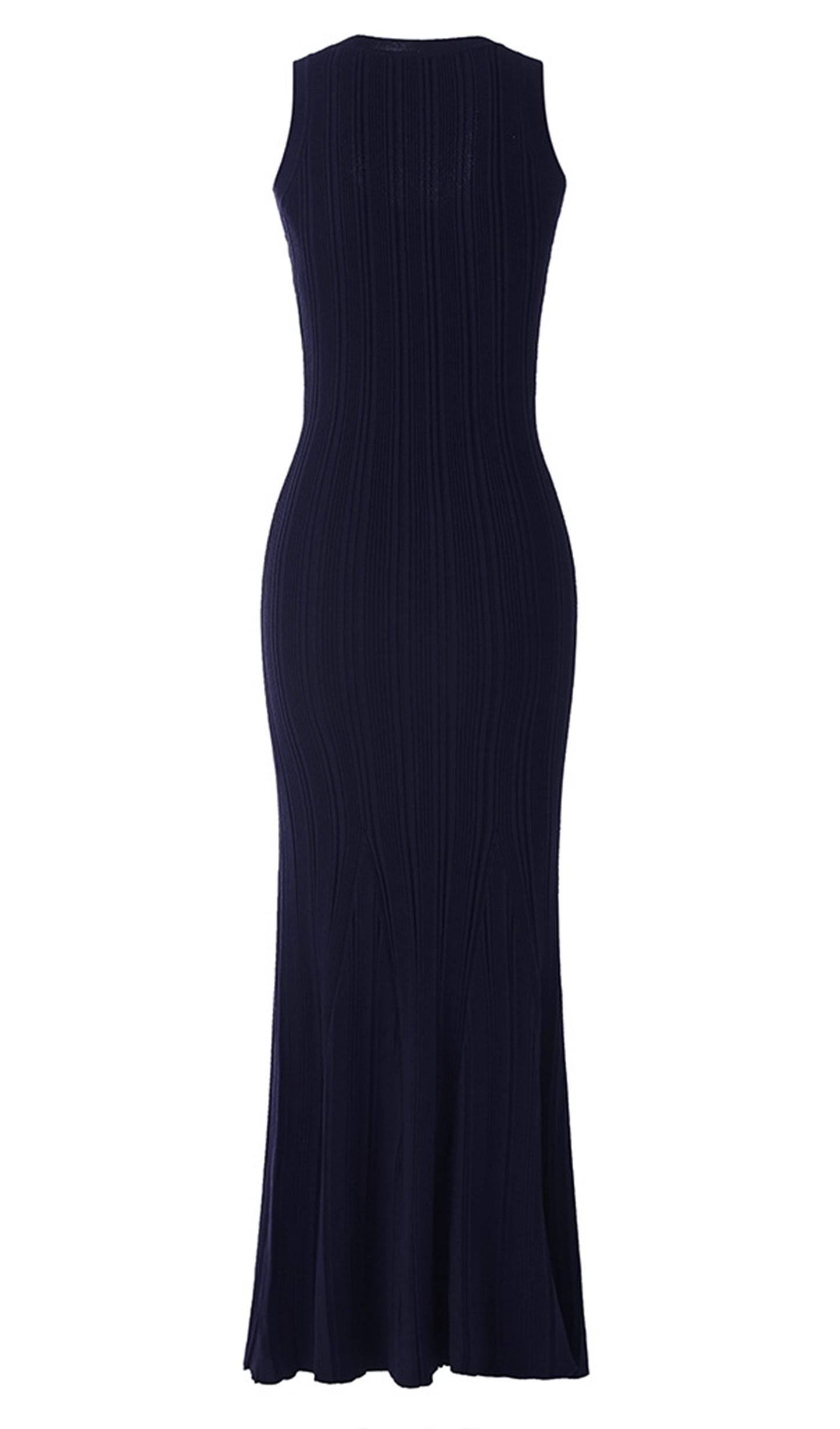Metallic Button Knit Midi Dress